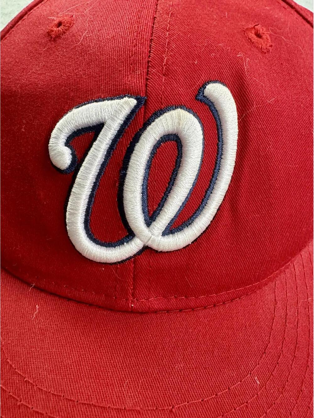 washington nationals red cap dad hat mlb oc sports strapback‎